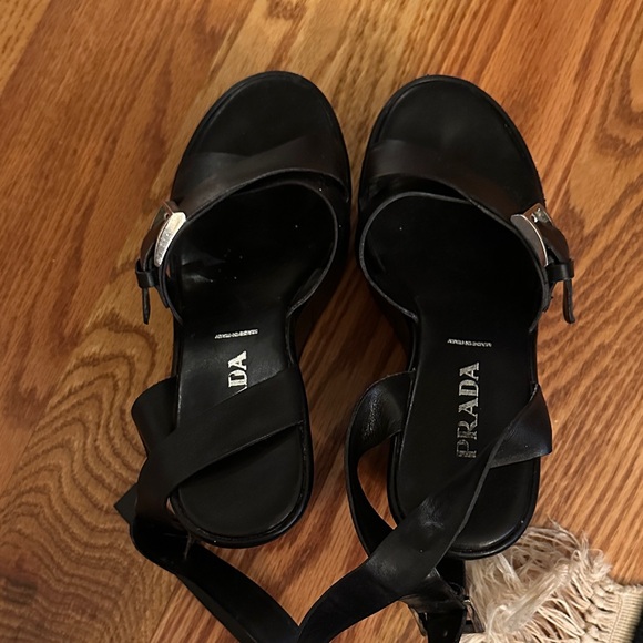 Prada Women's Black Leather Sandals - Picture 3 of 7